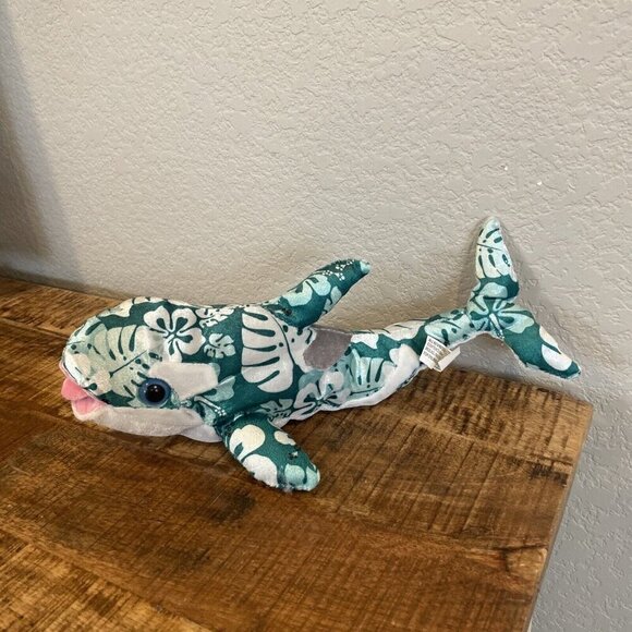 Ideal Toys Direct Dolphin Plush Green Marine Sea Stuffed Animal Soft Toy 12” - Picture 2 of 8